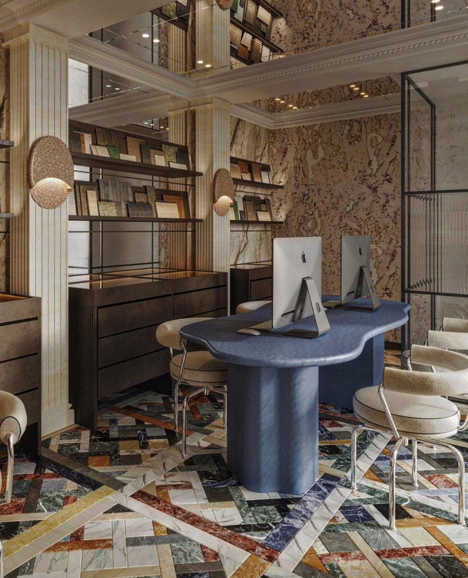 broxledotcom's tweet image. Where classic architecture meets modern functionality: this space is a symphony of textures, from the eclectic terrazzo flooring to the sleek workstations—a testament to timeless design in the digital age.

#WorkSpaceGoals #DesignSynergy #ModernMeetsClassic #TerrazzoTrend