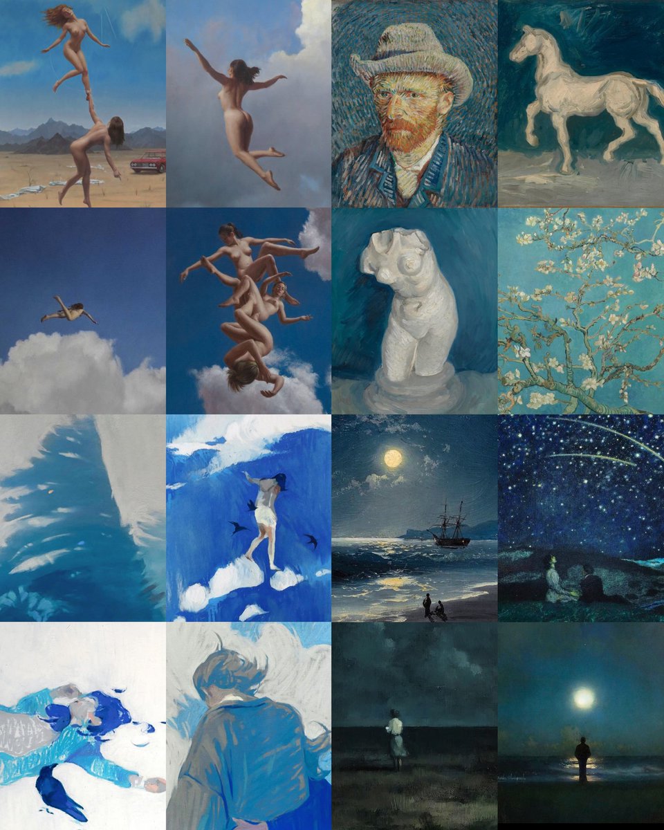 artistryhere's tweet photo. blue hues — in art. https://t.co/cVjkby0qIp