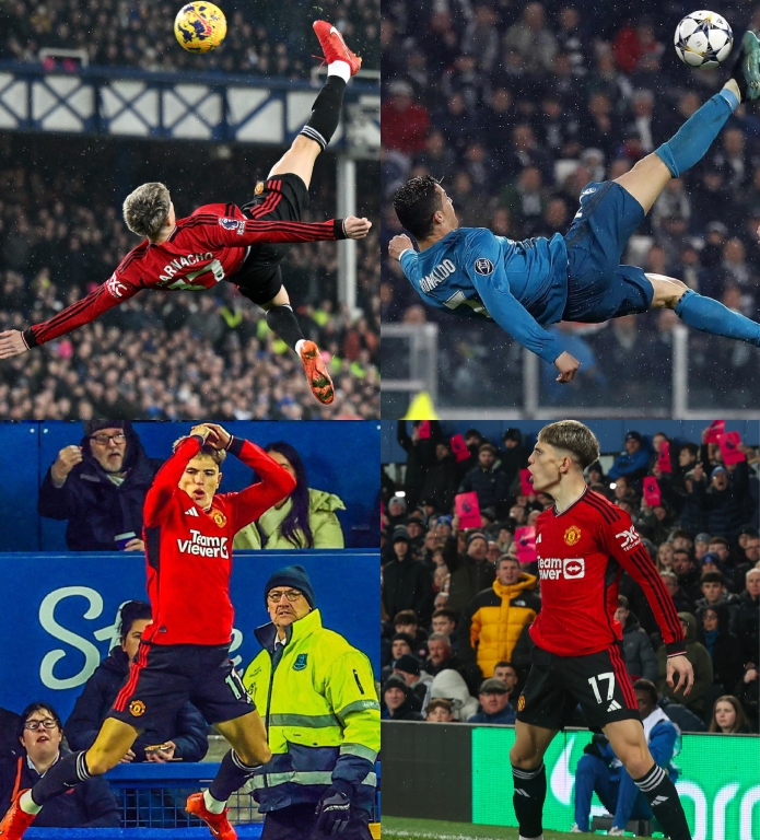 Alejandro Garnacho eligió a su ídolo. EL BICHITO.