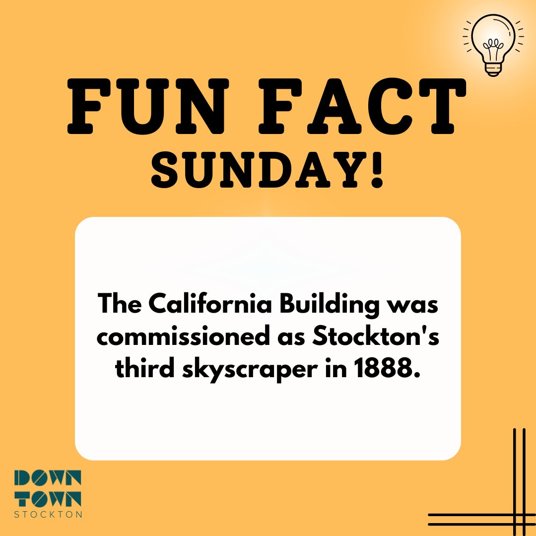 DowntownStkn's tweet photo. FUN FACT SUNDAY! Did you know the California Building was commissioned as Stockton's third skyscraper in 1888?
#funfactsunday #downtownstockton #sanjoaquincounty #stocktonca #californiacentralvalley https://t.co/ulC828xkC4 https://t.co/l1o0Tdod61