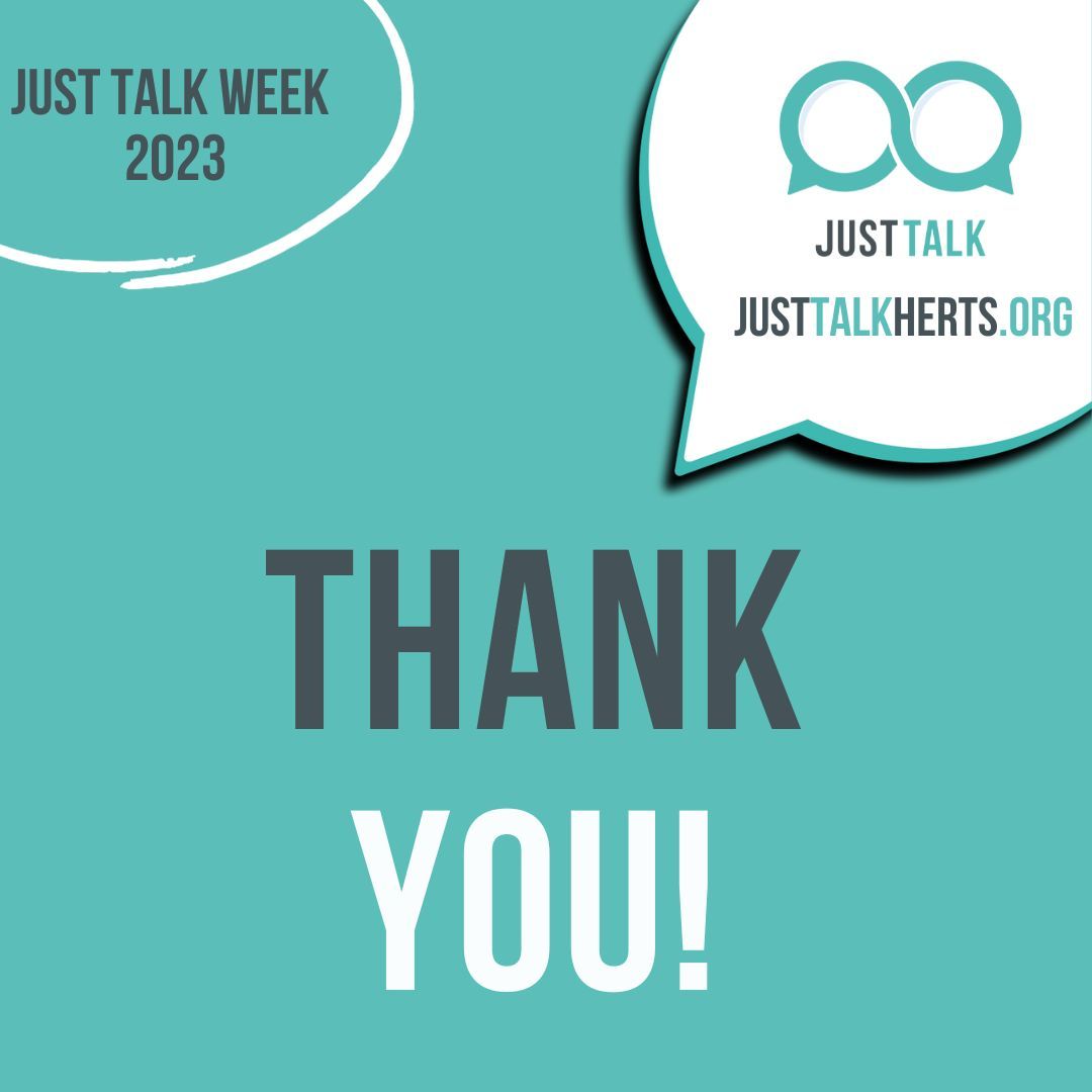 JustTalkHerts's tweet photo. Thank you for joining us for this year’s #JustTalkWeek, and remember you can stay tuned here for regular tips, information and advice to help you to support children and young people’s emotional wellbeing year-round #support #justtalk #selfhelp https://t.co/94NGhfJ7Zu
