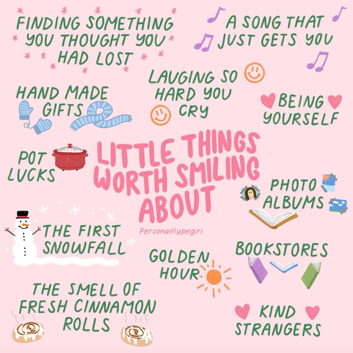 The holidays can be difficult to navigate. The little things can help get you through. 😊

🎨: @personalhypegirl on Instagram