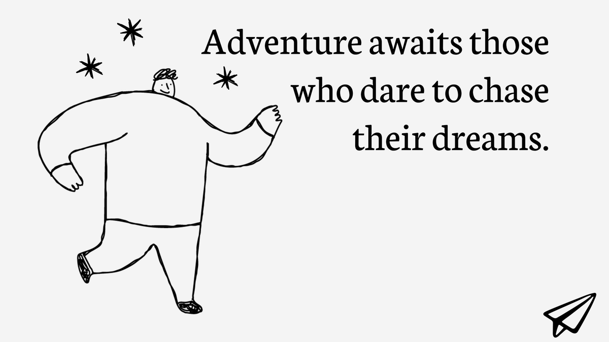 TheBlogler's tweet photo. Dare to chase your dreams, adventure awaits. 💥 🌍 💕 

Quote of the Week 💬 

#GoVisaFree #TravelMore #LiveLife https://t.co/YVNJDIl4kP
