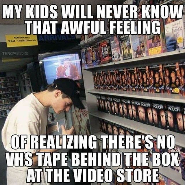 BeardedBee's tweet image. Raise your hand if you just relived that moment while reading this 😂
#80slife #90smeme #memories #blockbuster #goodtimes