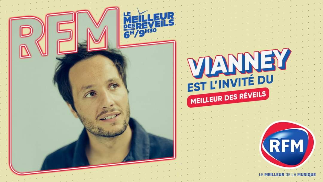 RFMLyon's tweet photo. #InterviewRFM 🎙️
#SoyezAuRendezVous !! 🙂
📌 DEMAIN, à partir de 8h45,
#LeMeilleurDesReveils aura l'honneur et le plaisir de recevoir @VianneyMusique à l’occasion de son nouvel album "À 2 à 3" !! 🤩 🎤🎶
🎧 #RestezALécoute du #MeilleurDeLaMusique !! https://t.co/0n1keIq2Iq
