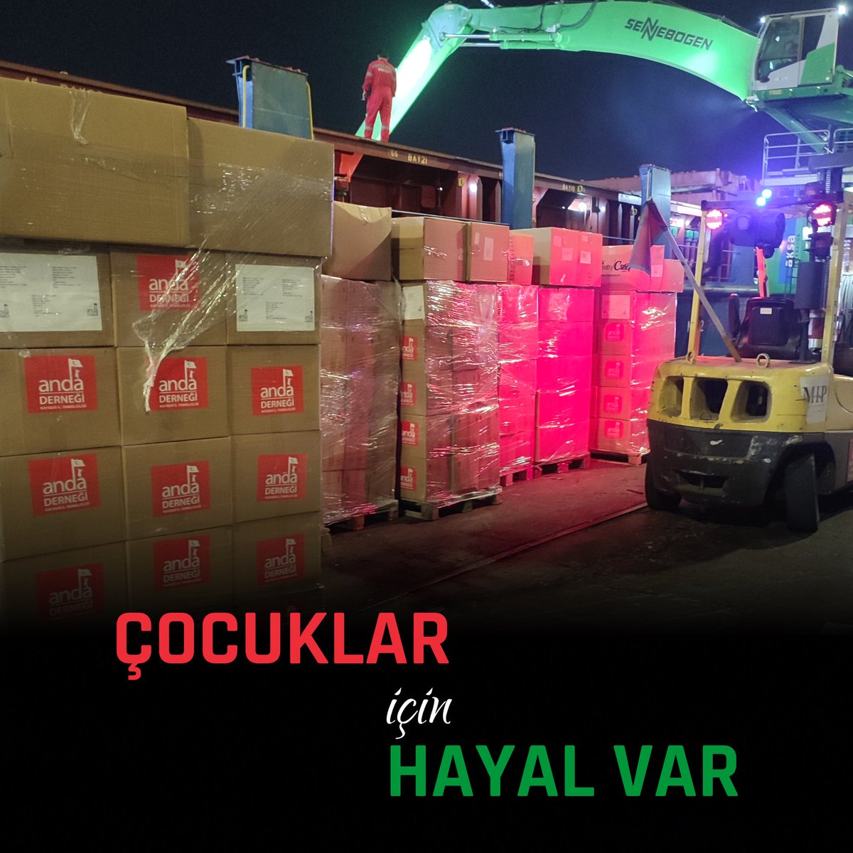 FİLİSTİN için YARDIM VAKTİ 🇵🇸🇹🇷

ANDA Derneği olarak; gıda, hijyen malzemeleri ve medikal malzemeler, çocuk bezi, çocuk maması, çocuk bisküvisi ve oyuncaklardan oluşan 4 adet insani yardım tırımızı; AFAD koordinesinde Mersin Limanı’na ulaştırdık.

#anda #andaderneği #filistin