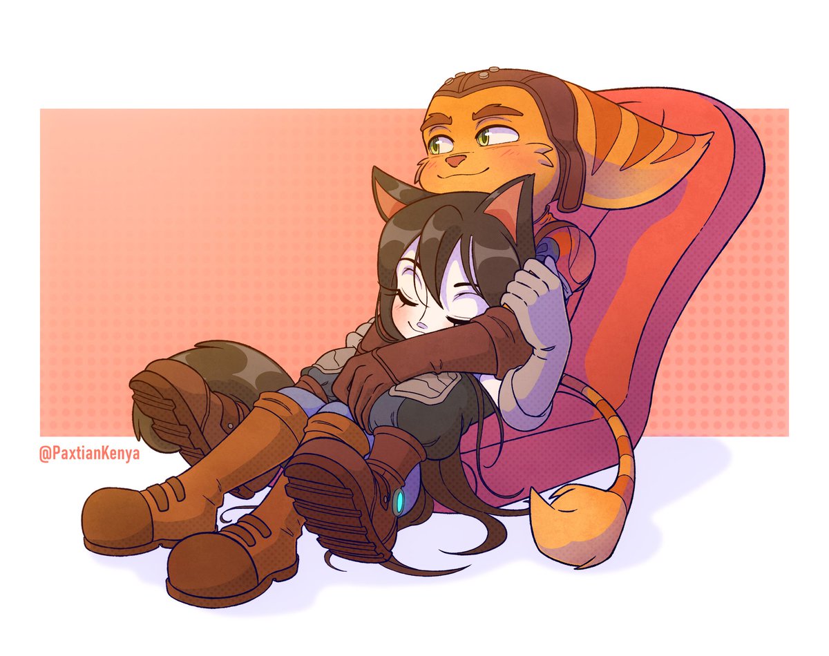 Please support @PaxtianKenya 

She does a really amazing job on drawing Ratchet and my oc Kat 😍 
Been c0mmissi0ning her since last year! Please support her 🥺💖💞

#RatchetAndClank #lombax #RatchetPS5