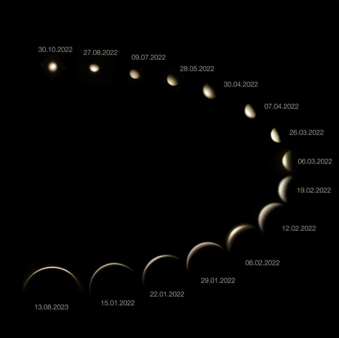 Celestron's tweet photo. π Prepare to be amazed! π€― Luca Bartek (@the_space_koala) has just unveiled his magnum opus β a 1.5-year celestial masterpiece in a single frame! πβ¨
π Toggle between the two images to see Luca's complete Venus image. π #VenusPhases #CelestialMasterpiece #SpaceKoalaMagic ππ https://t.co/g4IljsNb7A