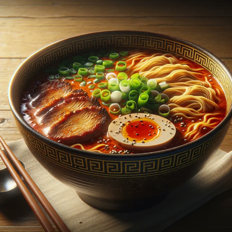 🌶 Un Ramen de plus en plus épicé, généré par chatGPT 🍜

(Je ne me lasse pas de ces prompts trouvés sur reddit)
@jermyland J'espère qu'ils sont moins chauds au Japon ! 👹👇👇

(1/10) 🍜🌶 Pour l'instant c'est tranquille et appétissant