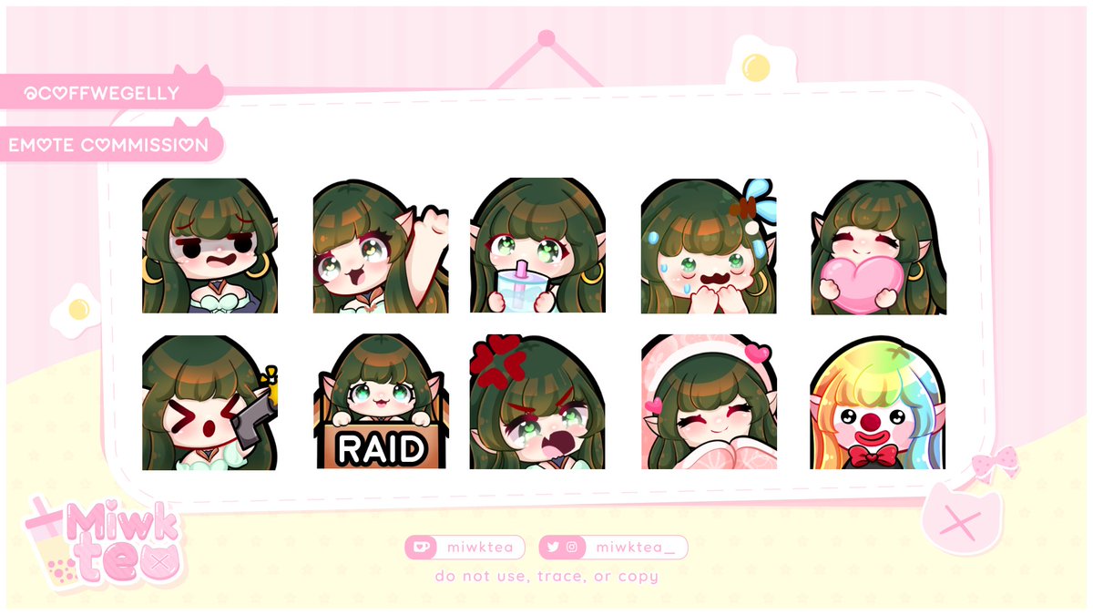 Miwktea ໒꒰ྀི ´ ˘ ` ꒱ྀིა ♡ Emote Artist🧋 tweet media