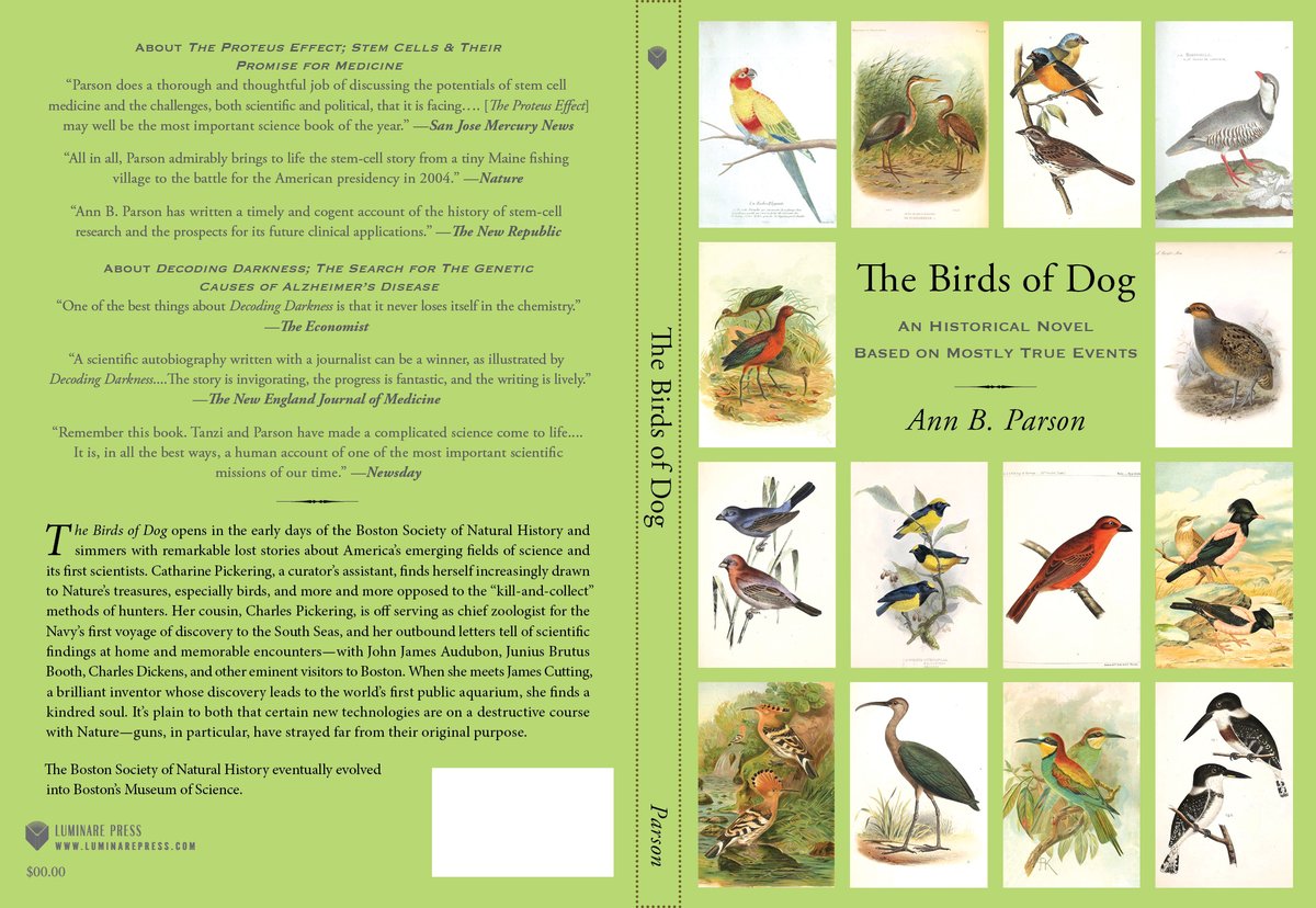 Friends, While nonfiction has been my go-to as a sciencewriter, “The Birds of Dog” was just released, an historical fiction that brings to light lost stories about 19th century America’s early sciences. Available from online booksellers. I think/hope it's an interesting read!