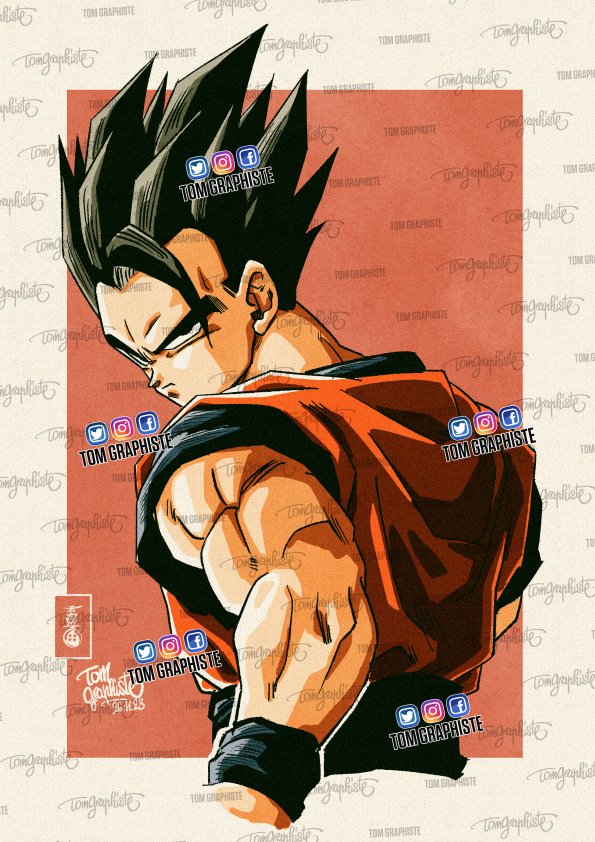 NEW ILLUSTRATION !!! Ultimate Gohan !!! Réalisé en à peine 3 heures de temps.... Disponible 
tout à l'heure sur mes boutiques Ko-Fi et Etsy ;)