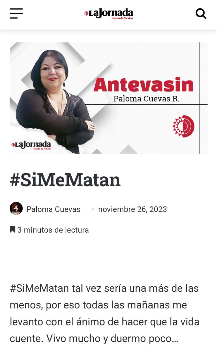 PalomaCuevasR's tweet photo. Para las mujeres que hoy hacen falta, algunas de ellas pertenecientes a las 947 víctimas de feminicidio de 2022.
Para las que ya no tienen voz...
🔶 #25N2023
🔶 #16Días
#SiMeMatan
Prometí que un día sería publicado en @JornadaEdomex
Aquí está
https://t.co/TXQQVeTbQQ https://t.co/Q3cqN5DyPm