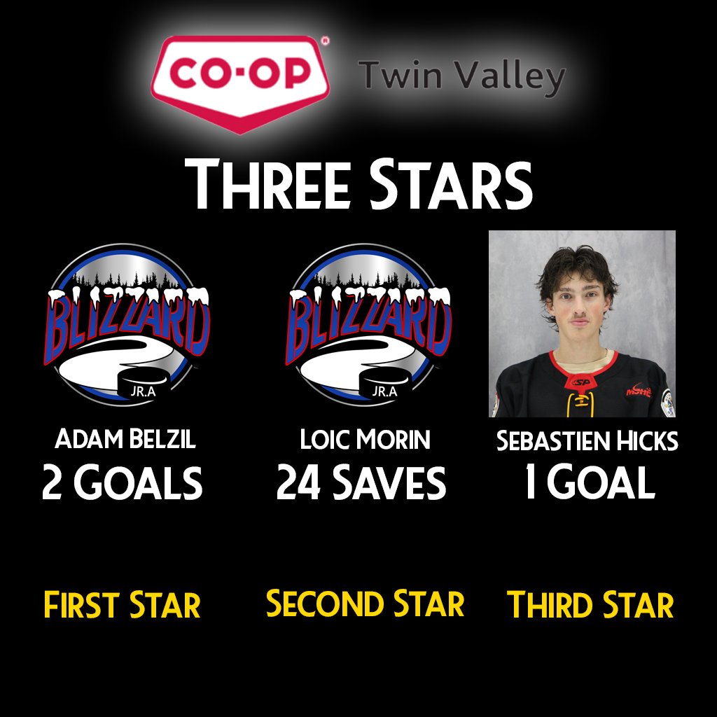 The Twin Valley Co-op Three Stars from last night.