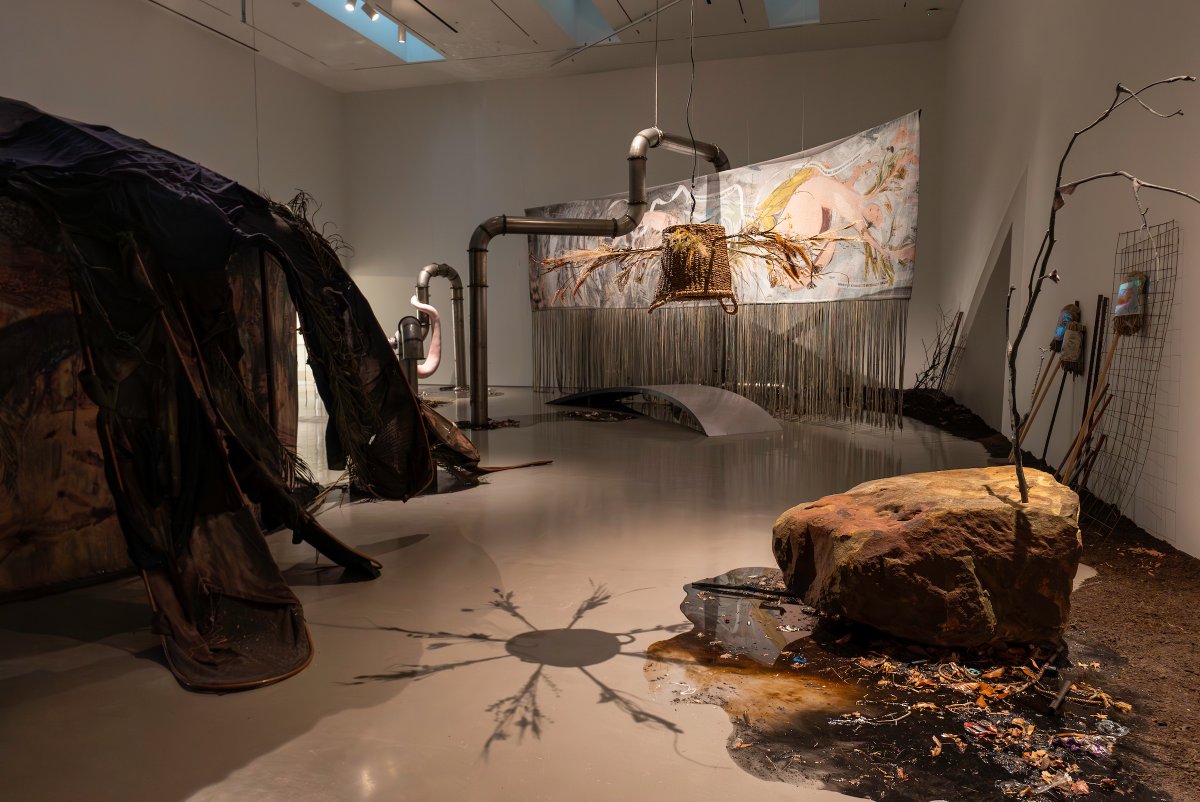 @theMoodyArts is now showcasing the work of Laure Prouvost, an award-winning visual artist who has created an immersive experience as her first solo exhibition in Texas. The exhibition, “Above Front Tears Nest in South,” is on display through Dec. 14. bit.ly/40SiGG5