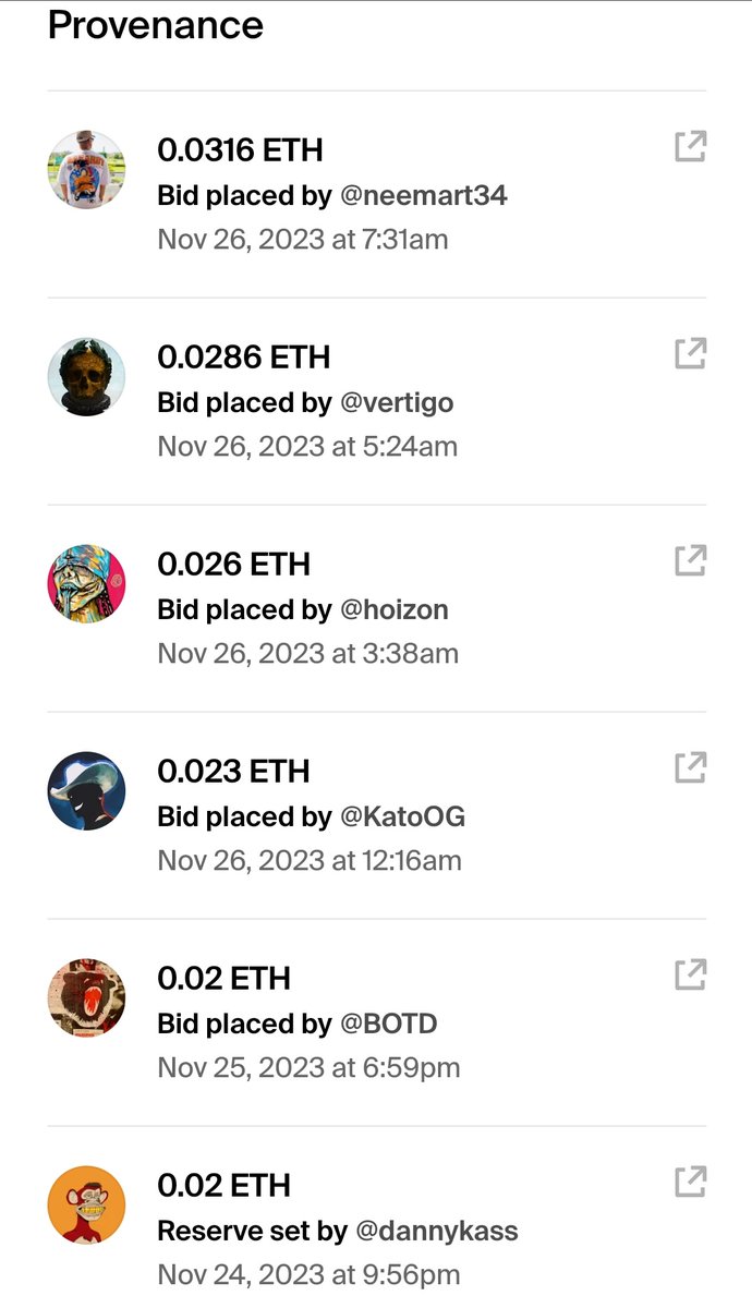 Wow 🤯 I can't believe it the auction is heating up 🔥 on <a href="/foundation/">Foundation 🌐</a> with @HoizonArt <a href="/0x_vertigo/">Vertigo</a> placing bids and now artist <a href="/neemart34/">Neemart34</a> is in the lead with a bid of .0316 $eth there is still 6 hours left 👀