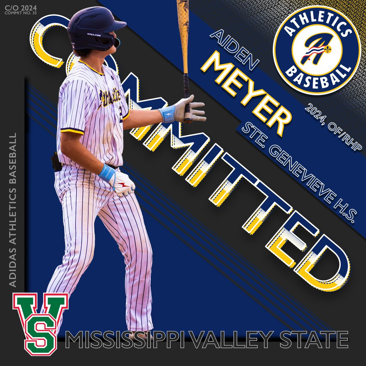 NickHerrinsAs's tweet photo. Congratulations to  2024 OF/RHP @aiden_meyer24 on his commitment to @ValleyStateBSB! Proud of you, kid. https://t.co/qz373wHZKM