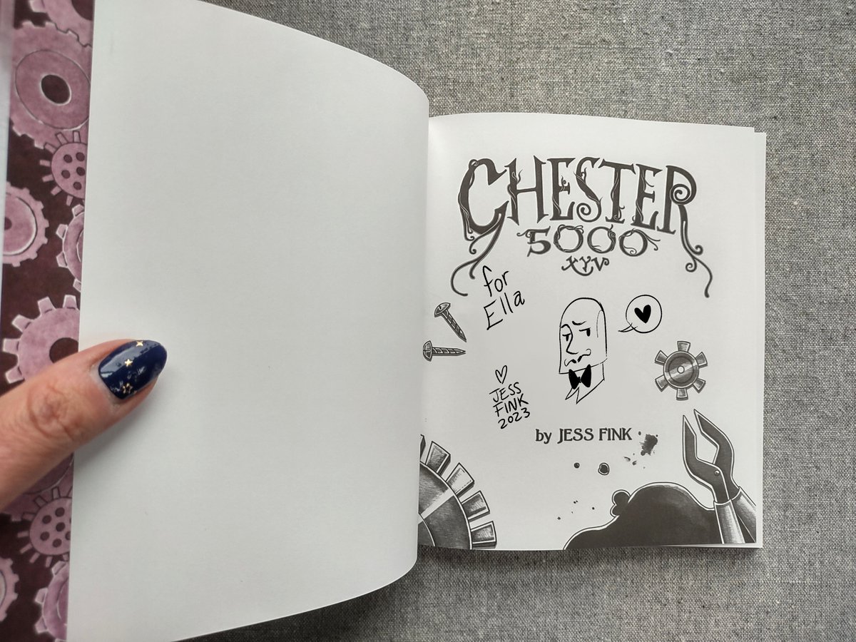 JessFink's tweet photo. Hello hello! Up now in my e t sy s h o p, I'm offering signed &amp; sketched in copies of the new edition of Chester 5000 book one! AND!! Signed and Sketched copies of the long awaited Rutabaga The Adventure Chef book 3!!!! 🍽⚔️🍽⚔️🍽⚔️🍽⚔️🍽⚔️ https://t.co/bA88eG7ti9