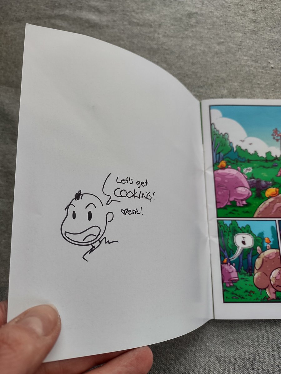 JessFink's tweet photo. Hello hello! Up now in my e t sy s h o p, I'm offering signed &amp; sketched in copies of the new edition of Chester 5000 book one! AND!! Signed and Sketched copies of the long awaited Rutabaga The Adventure Chef book 3!!!! 🍽⚔️🍽⚔️🍽⚔️🍽⚔️🍽⚔️ https://t.co/bA88eG7ti9