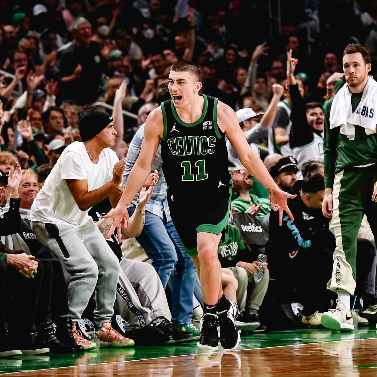 celtics's tweet photo. the man with the association's top net rating (15.0) ๐ค https://t.co/J2aqh6YQ20