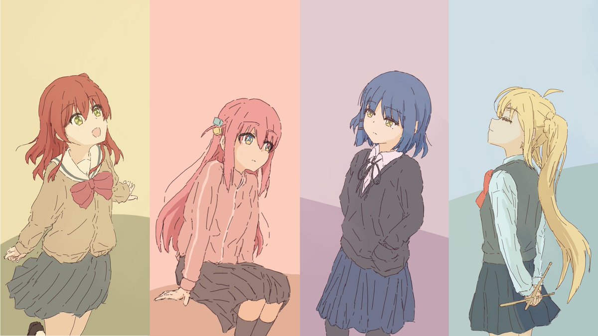 後藤ひとり ,後藤ひとり ,伊地知虹夏 ,喜多郁代 ,山田リョウ 「#ぼっち