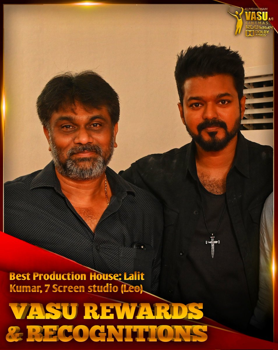 vasutheatre's tweet image. Best Production House :- @7screenstudio Lalit sir for #Leo