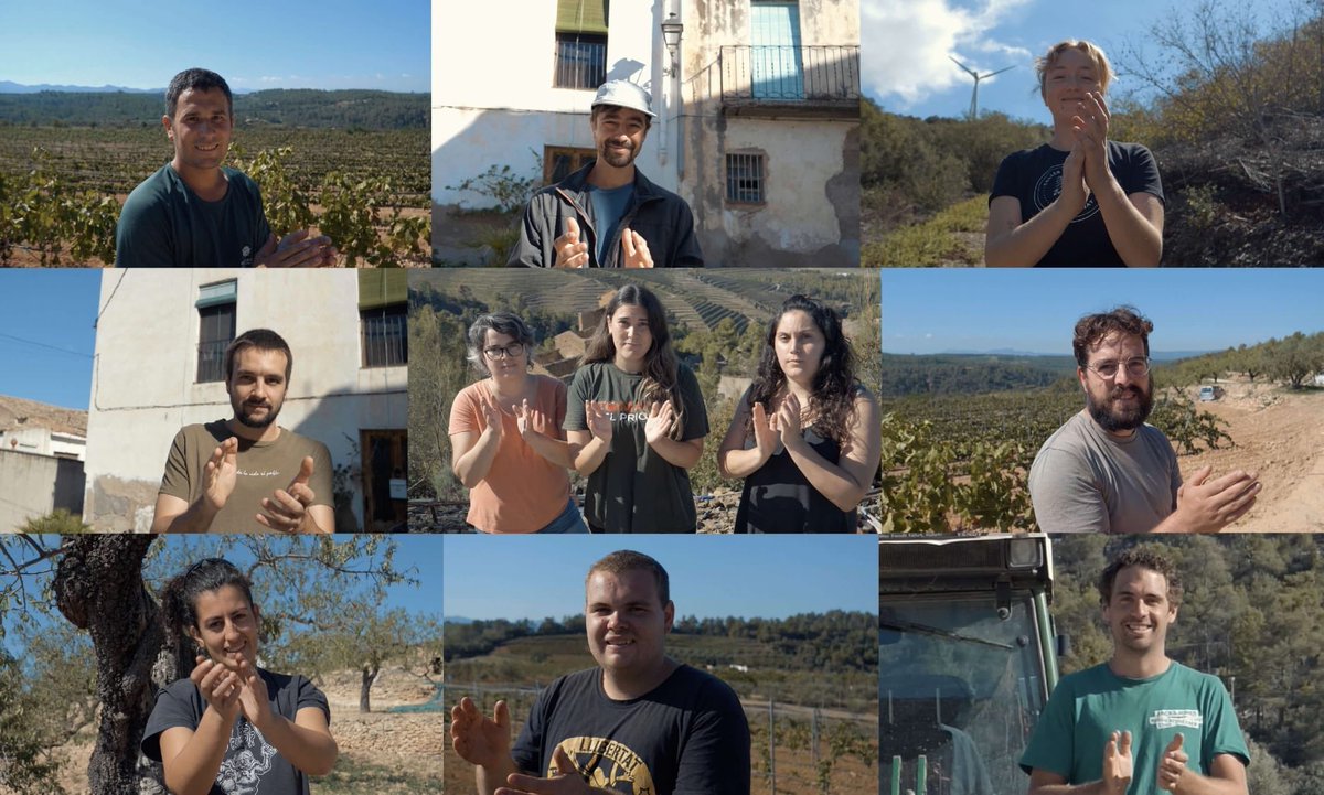 "L'aplaudiment" sarcàstic de la pagesia jove del Priorat en un vídeo viral i reivindicatiu ccma.cat/324/laplaudime…