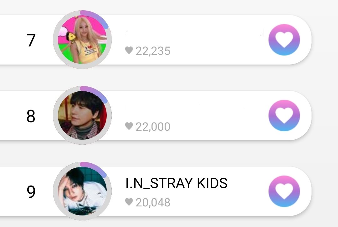 🗳 — THEKKING | February Birthday Event! 🎂

#9 I.N (#StrayKids): 20,048
GAP >> #8: 1,952 🚨🚨

🏆: Birthday Café 
🗓️: 11/21 ~ 12/05 12:00 KST

#I_N #아이엔 #アイエン #梁精寅
<a href="/Stray_Kids/">Stray Kids</a>