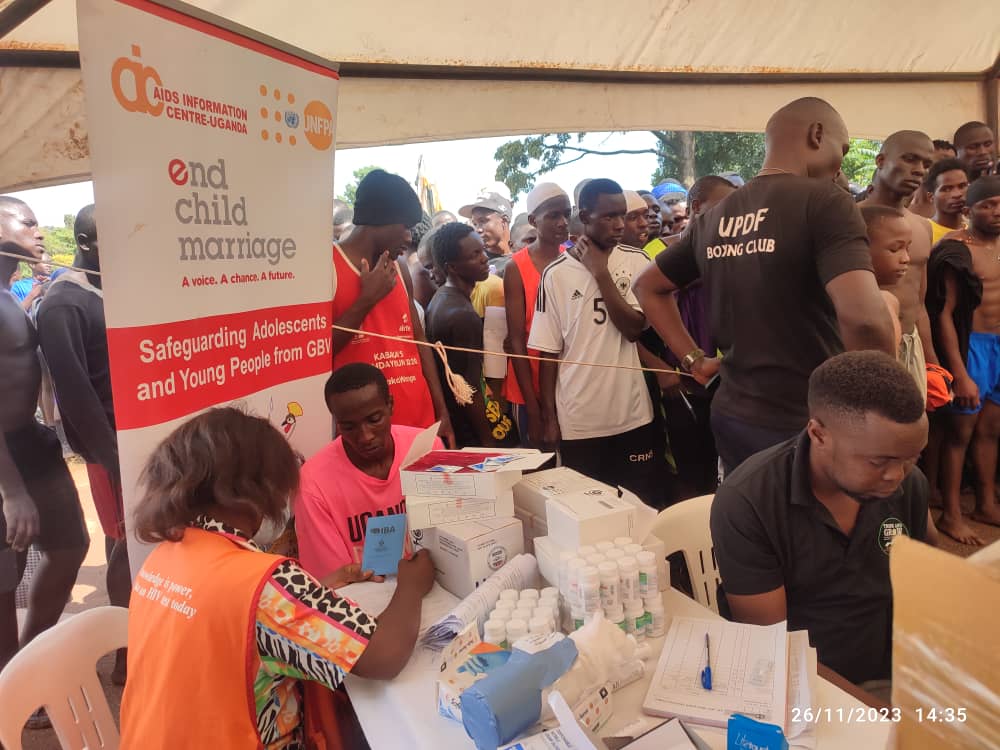 aic_ug's tweet photo. AIC Kampala team has today offered integrated #HIVTestingServices during medical assessments at Uganda Boxing Federation (UBF) offices in preparation for the #Novicetournament starting tomorrow.@BoxingUganda 

#16DaysOfActivismAgainstGBV https://t.co/qozzivrlhW