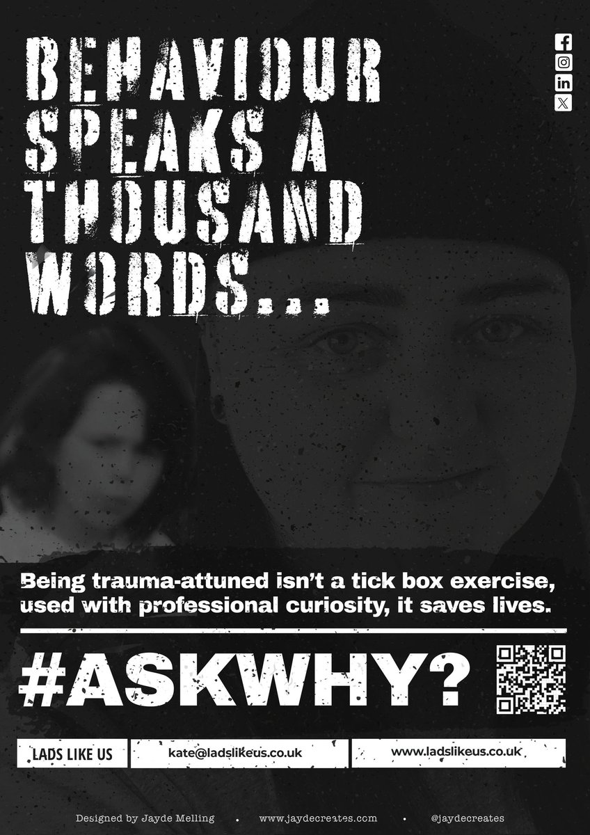 Lads_Like_Us's tweet photo. Please RT
here's the posters for the £1 ninety minute #TraumaAttunedPractice session from @Lads_Like_Us 

First person to donate a £1 for a poster to @PAPYRUS_Charity and take a picture of them with it up in ther org  gets the online  session ( not limited to number of attendees )
Thanks to @jaydecreates for the posters. 
@creactiveclub @2bdotfrank