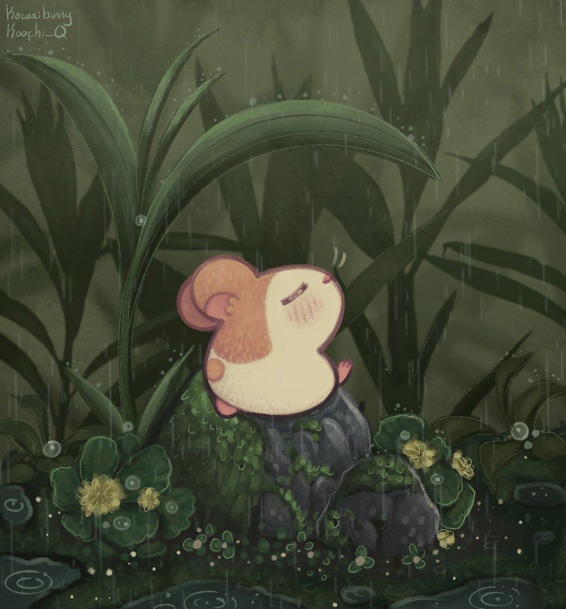 Koochi_Q's tweet photo. Just a peaceful moment 🌿 #hamtaro https://t.co/7NejqlABMh