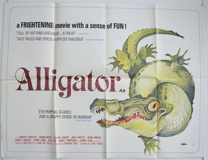 stephenwilson04's tweet image. 10/10 to @101FilmsUK for including the original artwork on the reverse of Alligator II....and 0/10 for not using one of the original posters on the reverse of Alligator #alligator #alligator2themutation #101films