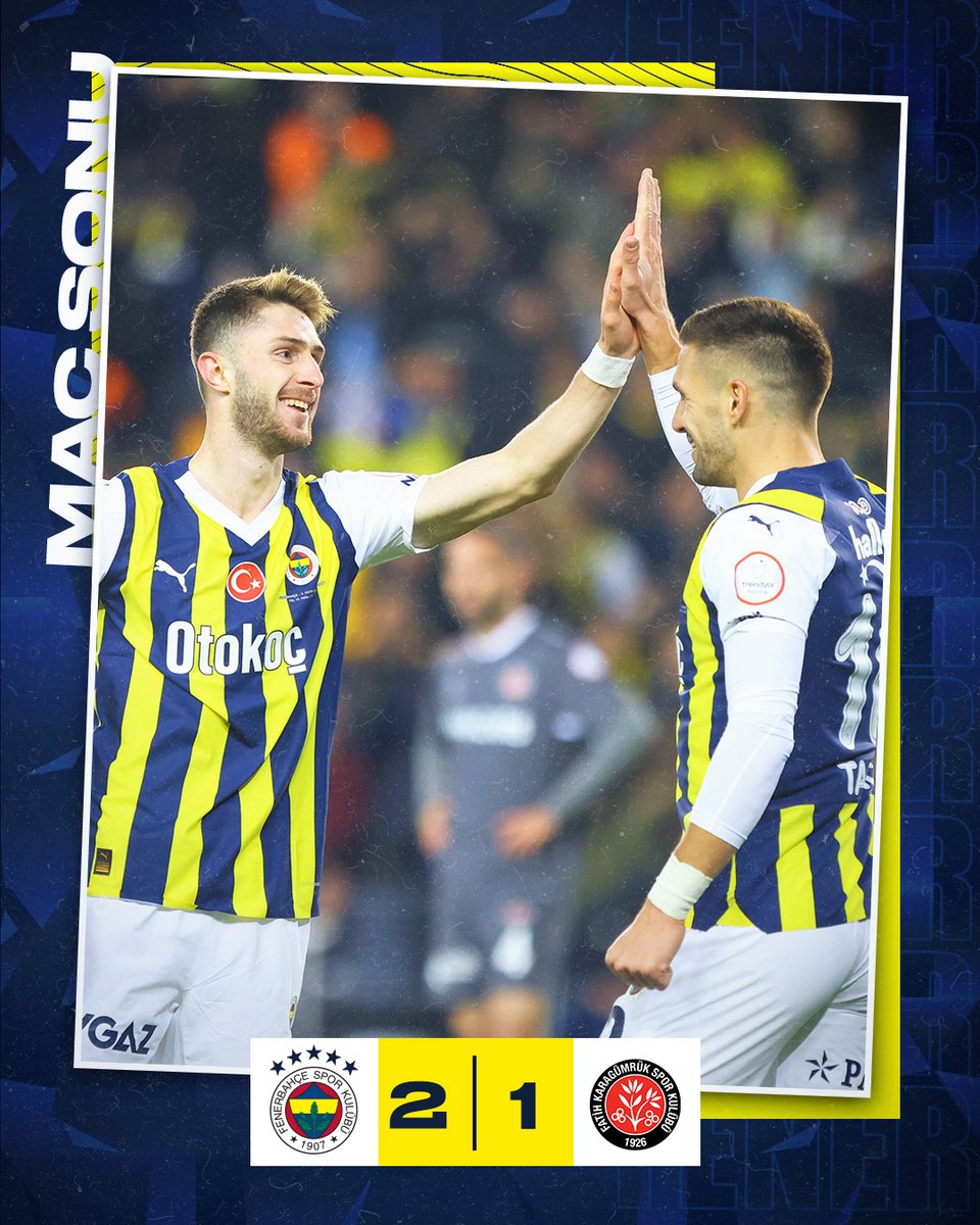 Fenerbahce's tweet photo. 3 puan bizim! 💪 

#FBvFKG https://t.co/vSllcgT1gl