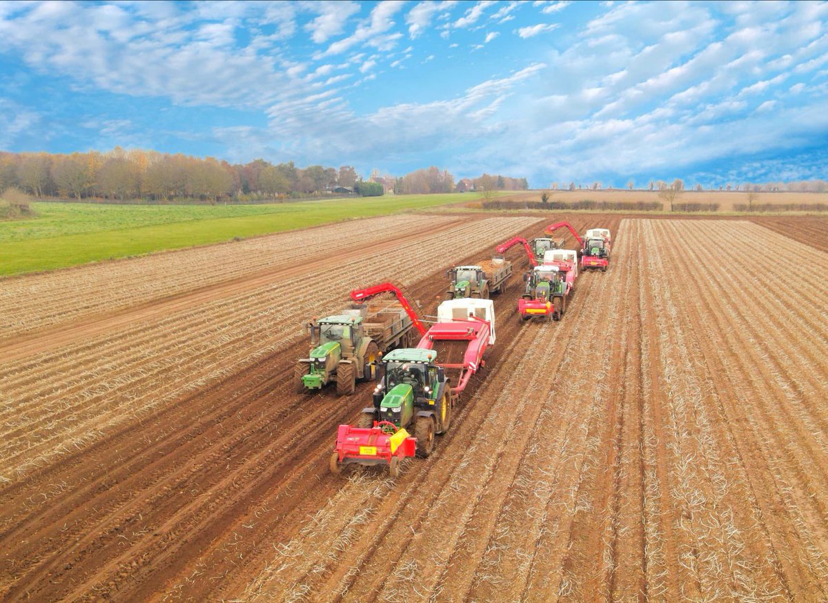 Getting the 23 potato crop in a corner now but it looks like tonight’s rain is going to just beat us to the finish line 🏁. Considerably less than the 15mm of rain forecast would be greatly appreciated!!