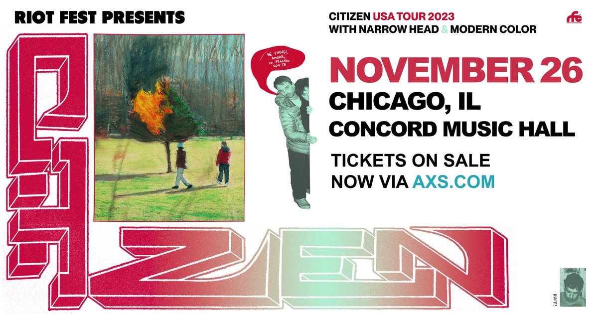 🌙TONIGHT🌙 You’ve been waiting long enough! @CitizenMi is rocking the stage this evening w/ @NARROW_HEAD + @MODERNCOLORband 🤘Let’s jam out hard tonight ladies and gents Super limited amount of tickets available ⬇️ 🎟 go.concordmusichall.com/citizen