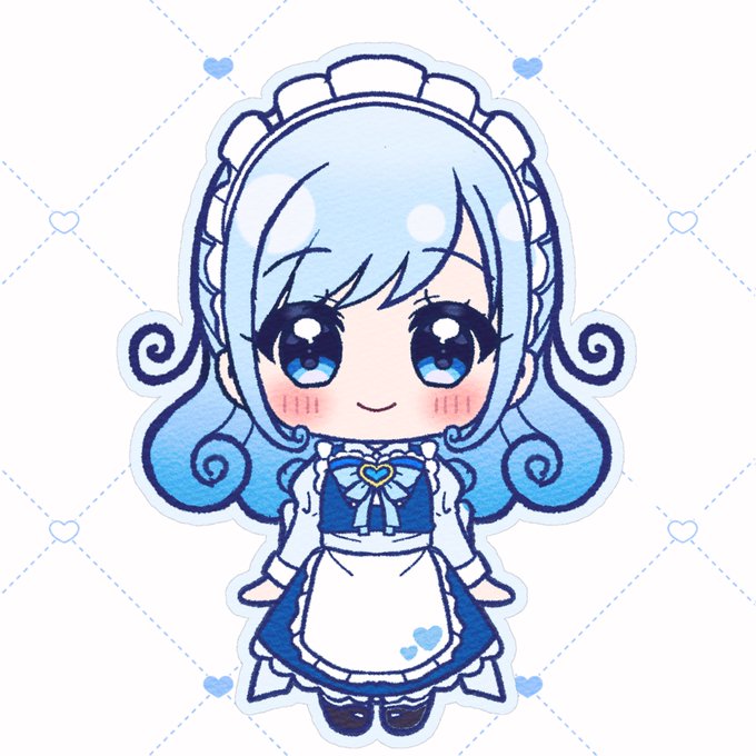 「blue dress curly hair」 illustration images(Latest)