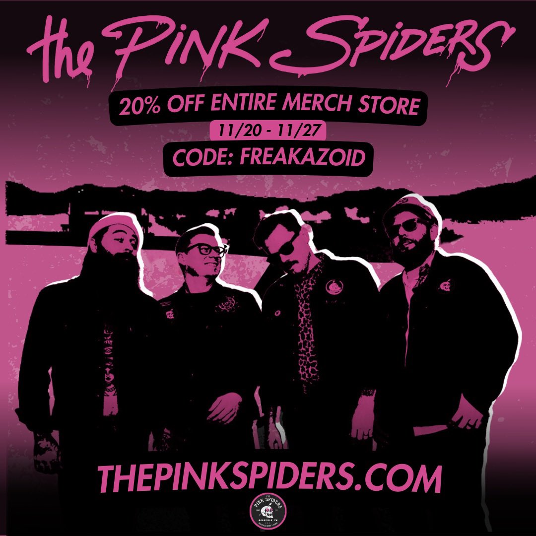 CODE: FREAKAZOID — sale ends tomorrow! thepinkspiders.myshopify.com