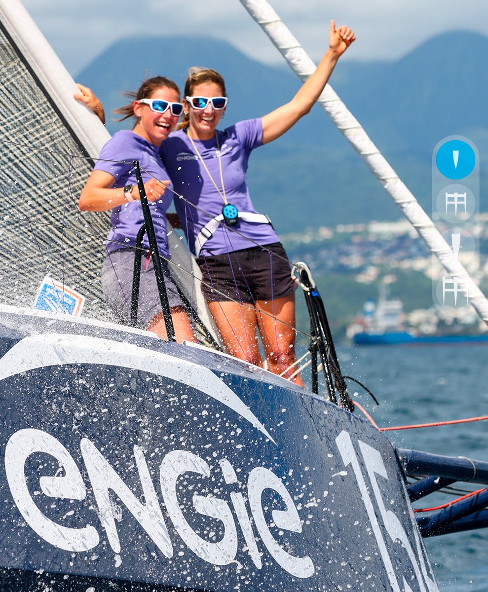 👯‍♀️ 𝘊𝘢𝘱 𝘱𝘰𝘶𝘳 𝘌𝘭𝘭𝘦𝘴 🏁 Pamela Lee et Tiphaine Ragueneau franchissent la ligne d’arrivée de la manche 2 en 29e position de la #TransatJacquesVabre Normandie Le Havre à bord de Engie - DFDS - Brittany Ferries en #Class40 ! 👏 ⏱ Temps de course : 21j 23h 01mn 13sec