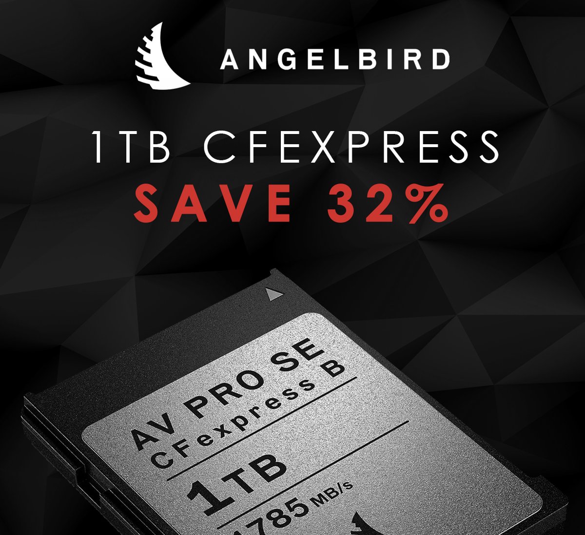 💥 Save 32% on the Angelbird 1TB CFexpress card! 💥 View deal on our website: bit.ly/3N12wnZ
