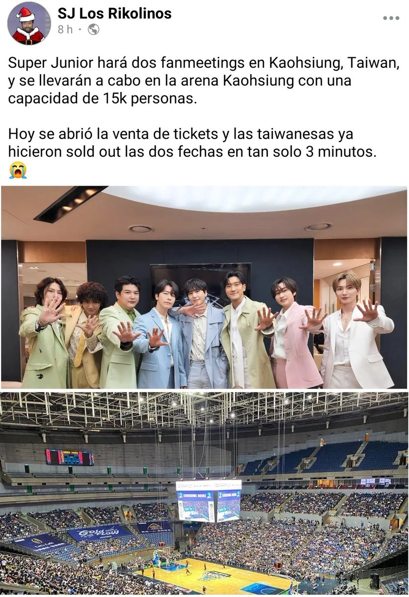 Esto no es buena noticia, es una EXCELENTE NOTICIA 🫶🏻

SUPER JUNIOR HIZO SOLD OUT EN TAN SOLO 3 MINUTOS 🩵💙
