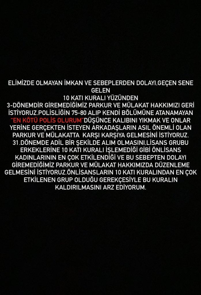 Yeni Bakan yeni umut diyerek bu yapılan haksızlığın önüne geçilmesini istiyoruz biz de burdayız diyoruz ve umudumuzun tükenmediğini dile getiriyoruz.Sayın Bakanım <a href="/AliYerlikaya/">Ali Yerlikaya</a> 
#onkatı31dönemeengel