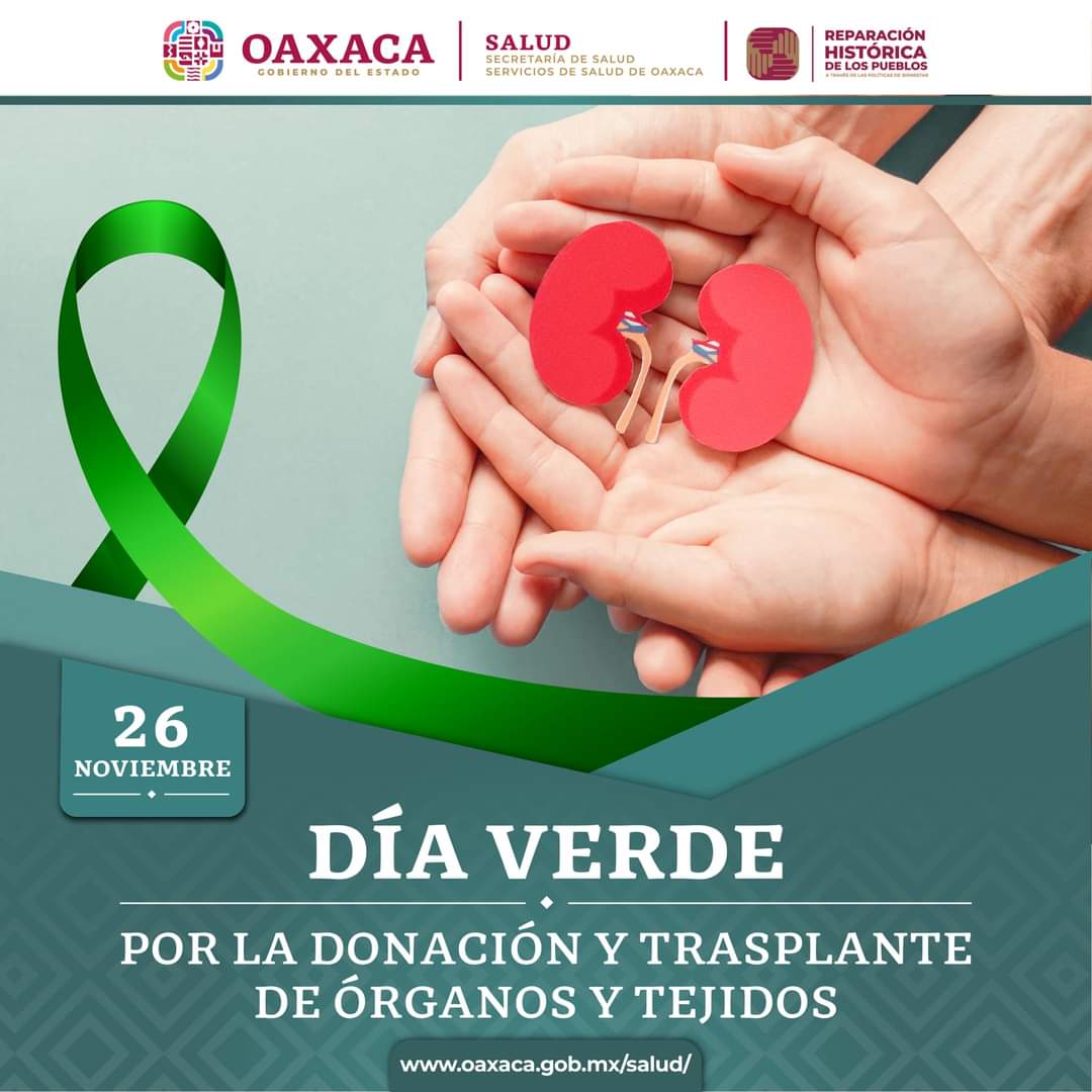 #Efemérides 🗓️|| #DíaVerde 💚¿Sabes qué piensan tus familiares y amigos sobre la donación de órganos? 

!Pregúntales! es importante conocer cuál es su postura y también transmitir nuestra voluntad. #HablemosDeDonación #SoyDonante #HazteDonante