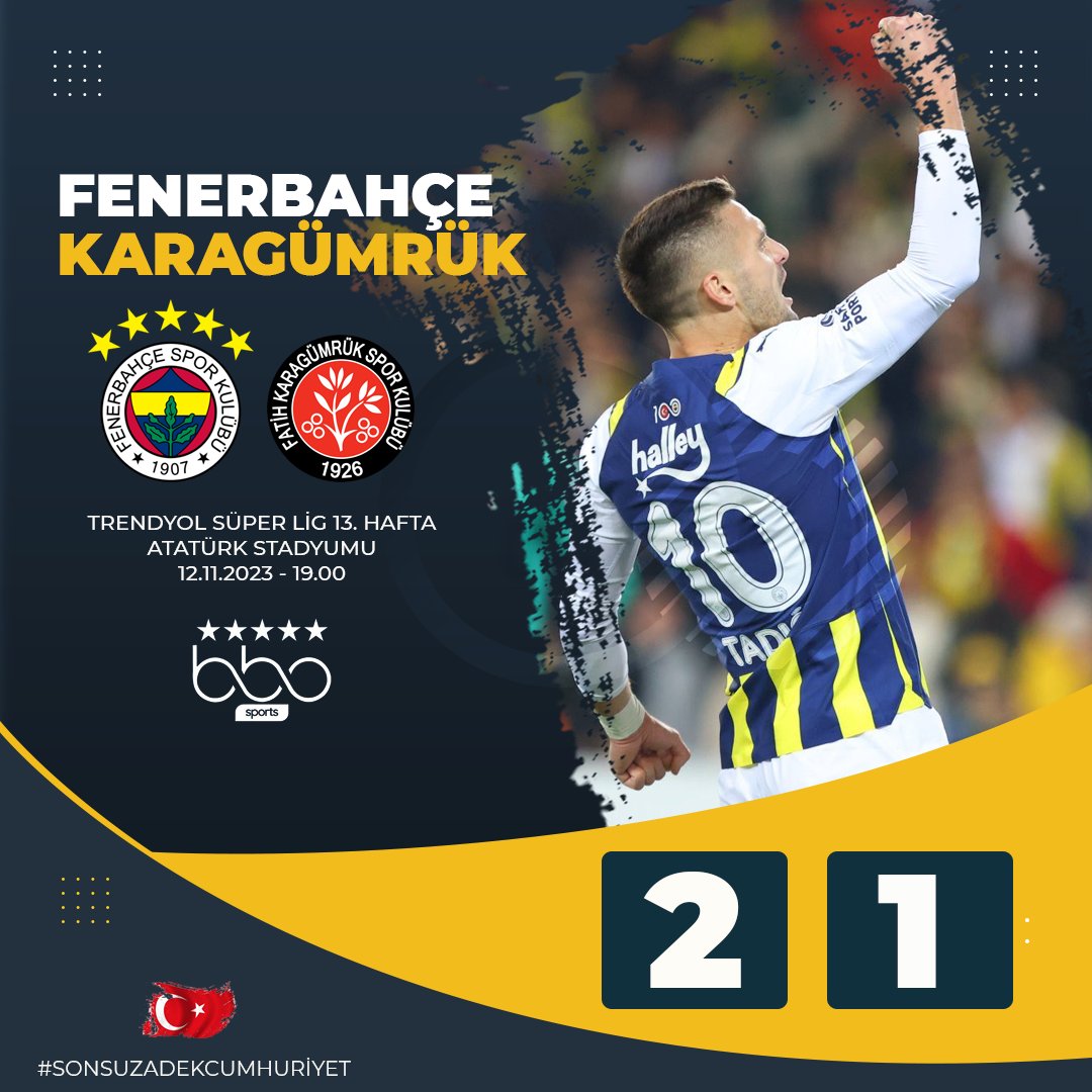 onurunuz31's tweet photo. Tebrikler Aşk Takım 💛💙
#FenerinMaçıVar
#FbvsFKG https://t.co/YqNEOrLy0A