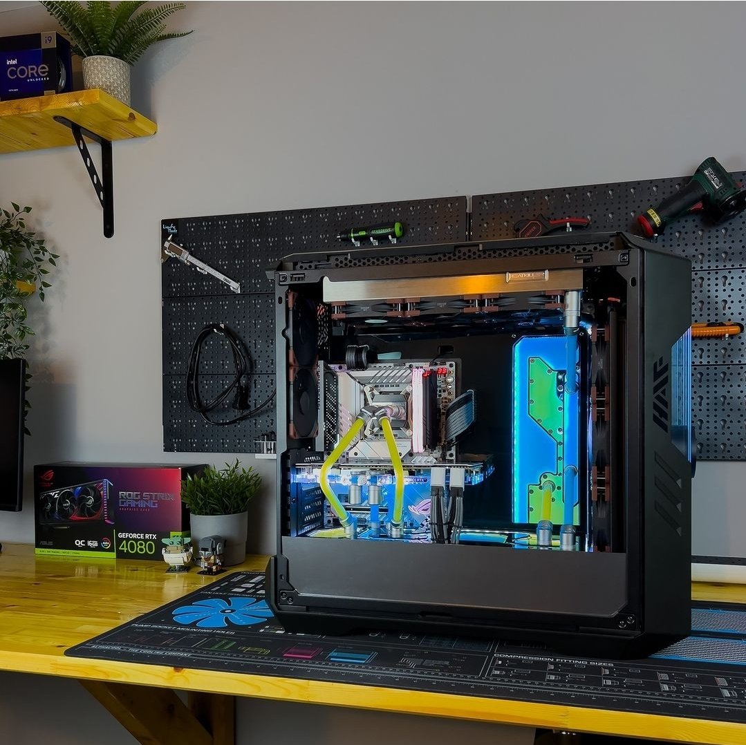 Habt ihr einen eigenen Bereich zum PC bauen ? 🤩 

📷 <a href="/LiquifyMods/">LiquifyMods</a>

#pcbuild #custompc #gamingpc #custompcbuild #pcmasterrace #pcgamingsetup #pcsetups #gaminggear #pcmr #gamerpc #pcbuilds #review #gaming #unboxing #rgb #ddr5 #teamgroup #tforce #streaming