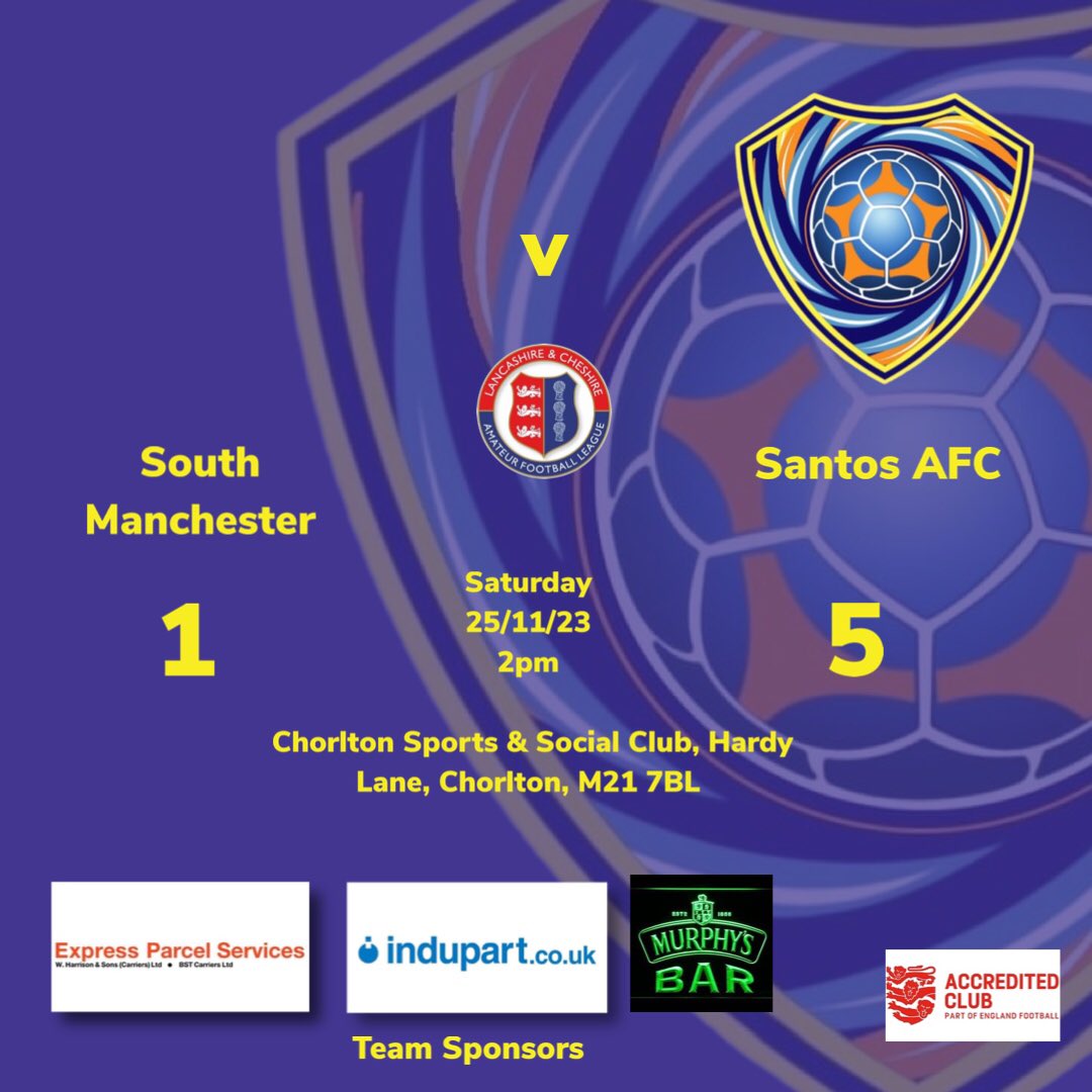 SantosAFC's tweet photo. Full Match Report on Facebook
#SantosOpenAge #SantosAFC #football #localfootball #grassrootsfootball #teamwork #fun #unique #nuturing #inspiringtheplayersoftomorrow #oldham #GreaterManchester #lancashireandcheshireleague #eps_expressparcelservices #murphysbar #Indupart https://t.co/Nfe0zH7oe3