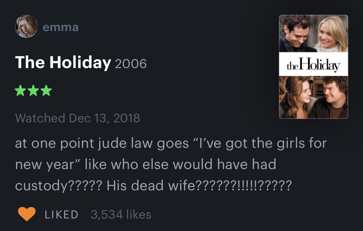 letterboxd reviews with threatening auras tweet media