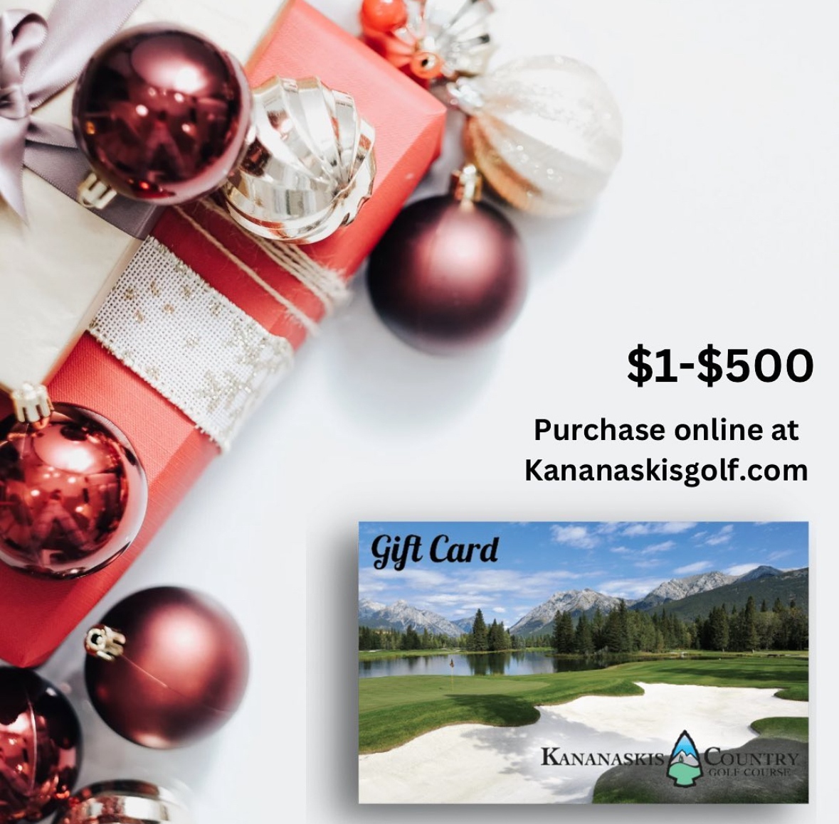 The online gift cards on Kananaskisgolf.com are incredibly convenient for your Christmas Shopping from home

Message us if you have any questions! 

#PlayTheK #makethetime #kananaskis #explorekananaskis #golfalberta #golf #golfswing #golfshop #kcountry #albertaparks