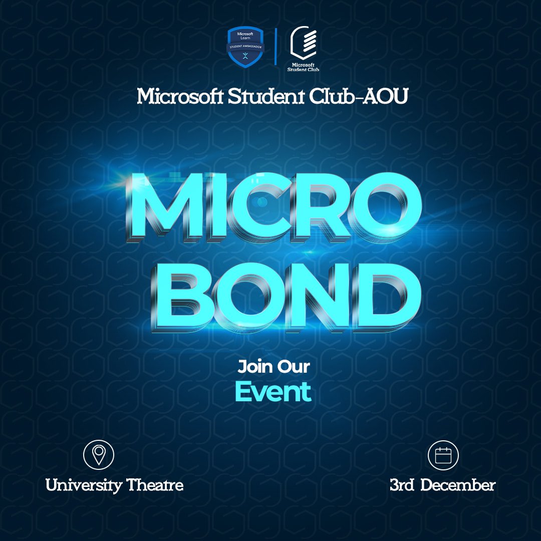 aoumsc's tweet photo. ومتنساش أن دايما
HandWorking Get Informed
#Microsoft #microsoftstudentclub
#aoumsc #msc
@Microsoft
@Microsoftedu https://t.co/SlAZC1k6ib