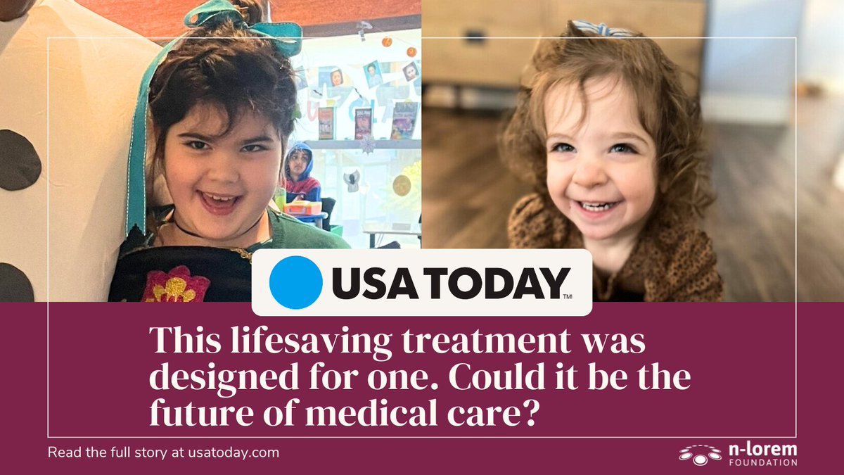 Hope is possible. While the odds of an ASO created for a single person having the ability to be used as treatment for another are minimal, they are not zero. USA Today details this incredible story.

usatoday.com/story/news/hea…