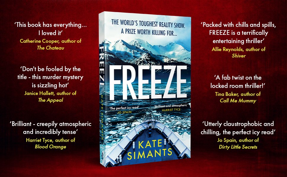 Viper Books (@viperbooks) on Twitter photo The world's toughest reality show. 📺
A prize worth killing for.. 🔪
One week until #Freeze by <a href="/katesboat/">Kate Simants</a> publishes in paperback! amzn.to/3SUHLhH The world's toughest reality show. 📺
A prize worth killing for.. 🔪
One week until #Freeze by <a href="/katesboat/">Kate Simants</a> publishes in paperback! amzn.to/3SUHLhH